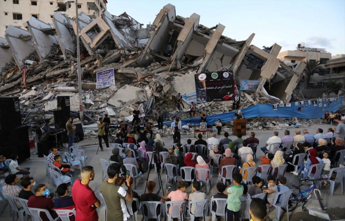 Koncert u Gazi na ruševinama zgrada - undefined