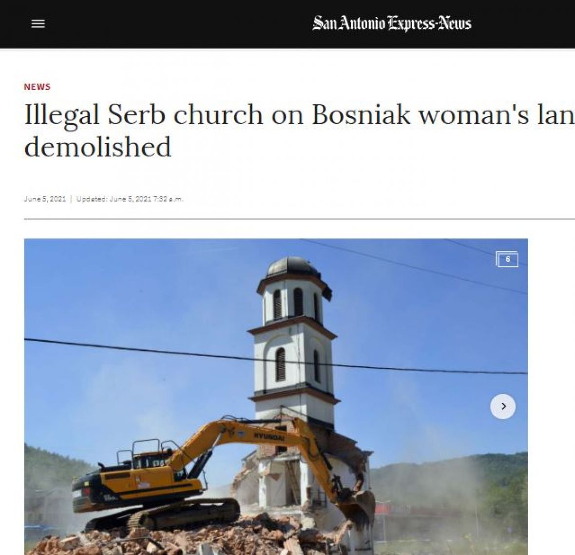 Svjetski mediji pišu o rušenju crkve u dvorištu nane Fate - undefined