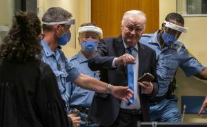 FOTO: EPA / Ratko Mladić na suđenju