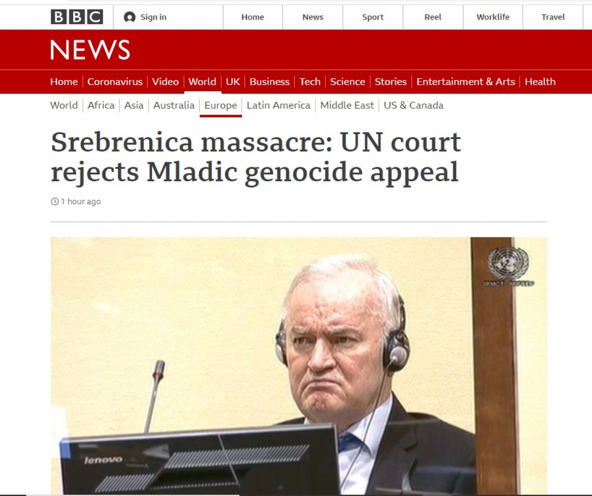 BBC o konačnoj presudi - undefined