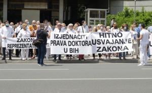 Foto: Dž. K. / Radiosarajevo.ba / Protesti u Sarajevu