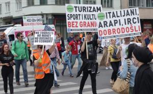 Foto: Dž. K. / Radiosarajevo.ba / Protest turističkih radnika u Sarajevu