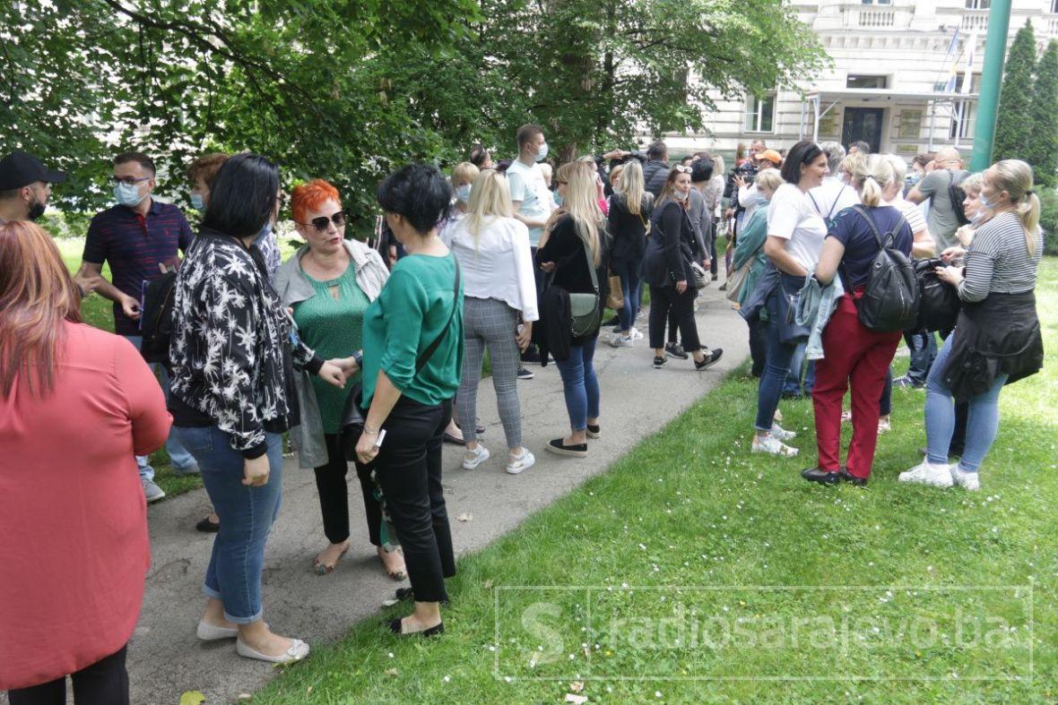 Foto: Dž.K./Radiosarajevo/Protesti zdravstvenih radnika u Sarajevu