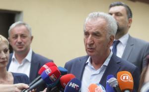 Foto: Dž. K. / Radiosarajevo.ba / Šefovi opozicionih stranaka nakon sastanka s Palmerom