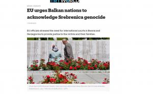 FOTO: Screenshot / Mediji danas o Srebrenici