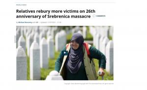 FOTO: Screenshot / Mediji danas o Srebrenici