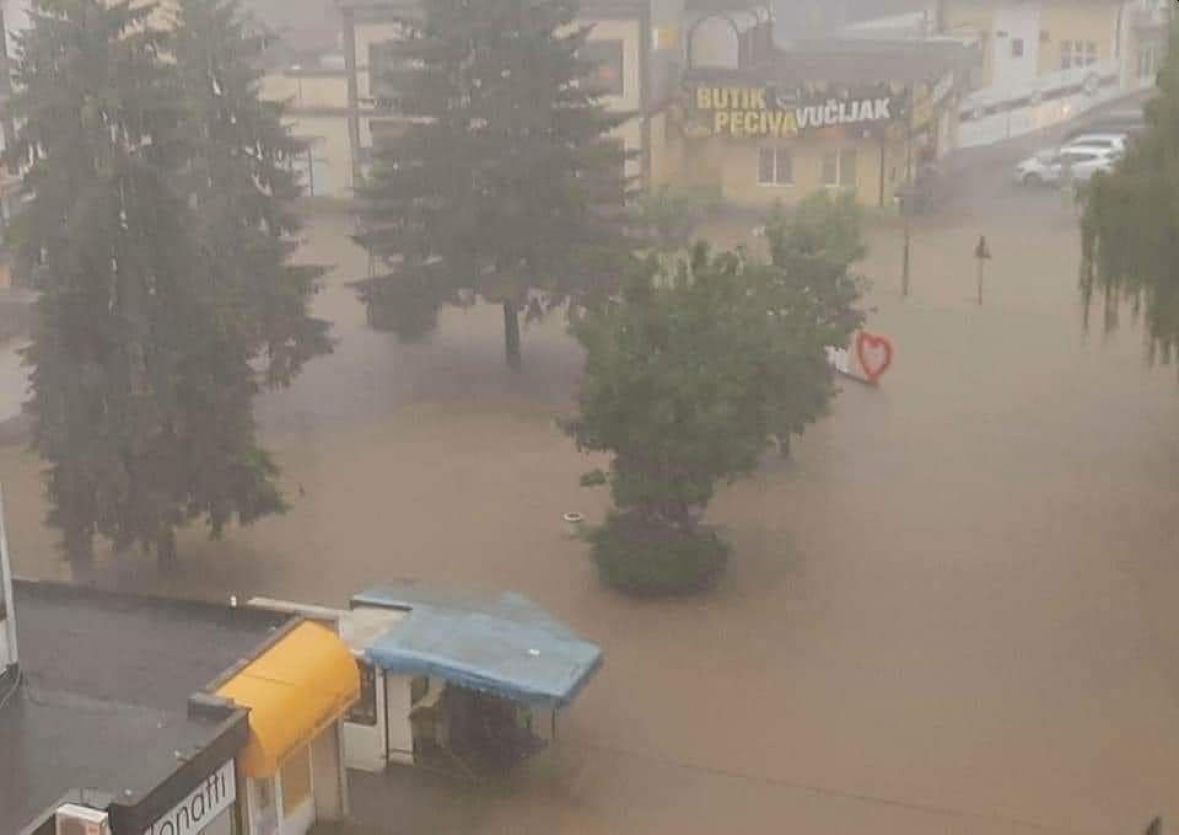 Foto: Twitter/Modriča, poplave, 16. juli 2021.