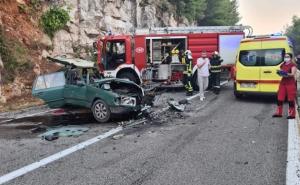 Foto: Dubrovački vatrogasci / Saobraćajna nesreća kod Dubrovnika