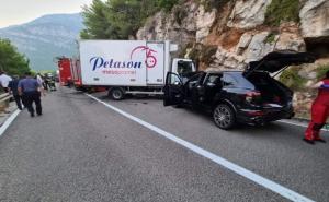 Foto: Dubrovački vatrogasci / Saobraćajna nesreća kod Dubrovnika