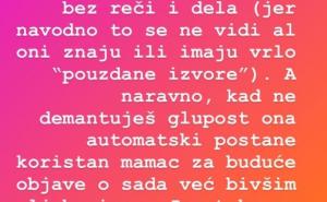 PrtScr / Jelena Đoković na Instagramu o navodnim aferama