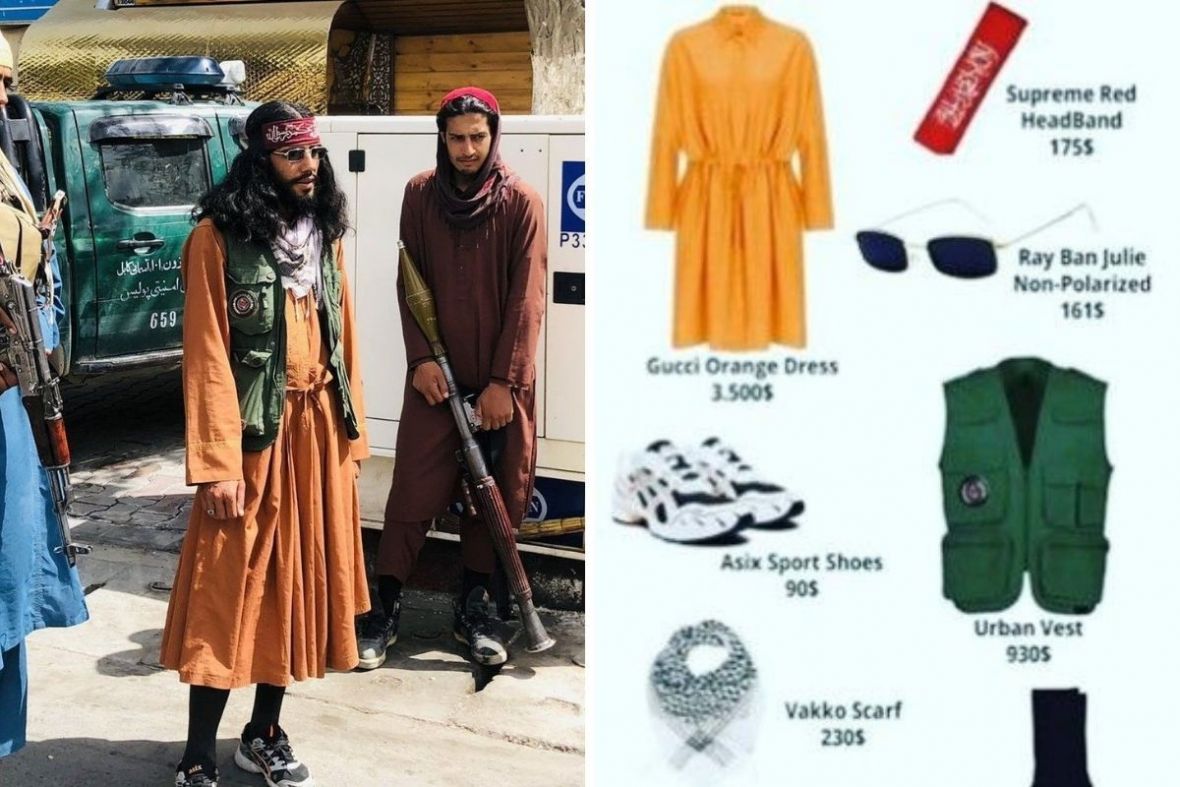 Foto: Twitter/Outfit modno osvještenog talibana je hit na internetu: Cijena prava sitnica  