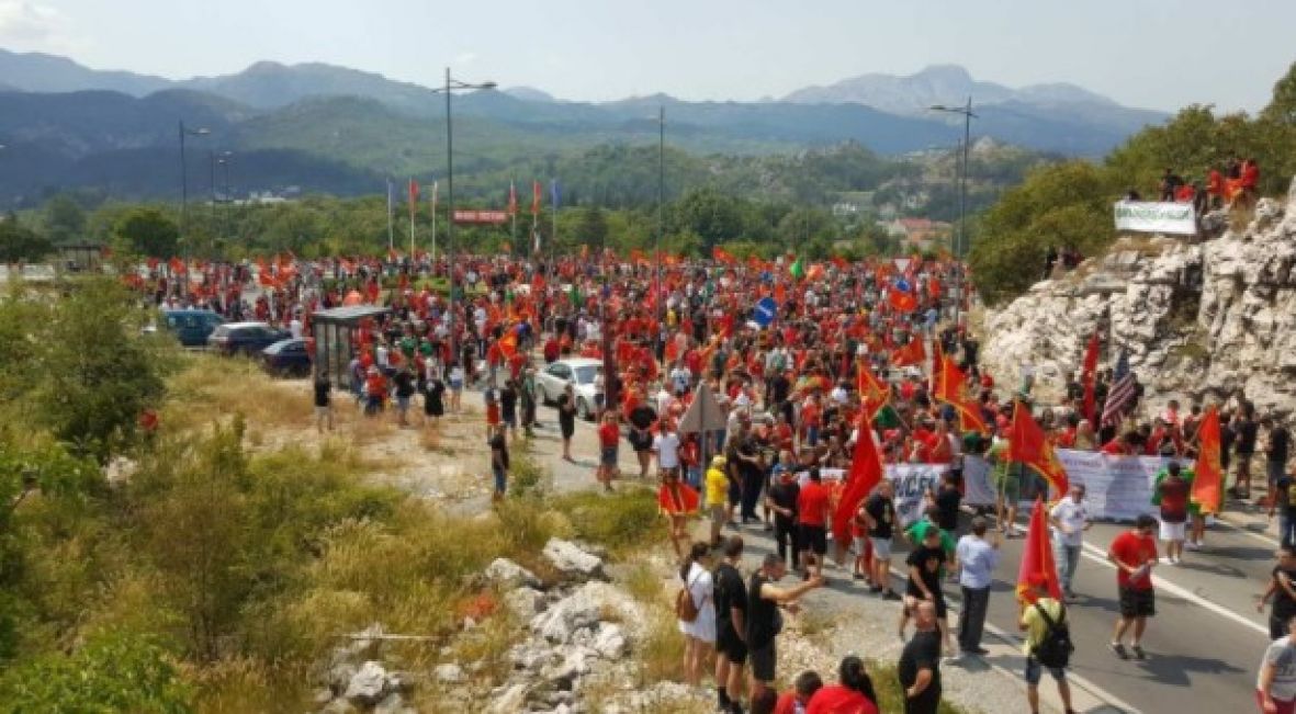 Protesti na Cetinju  - undefined