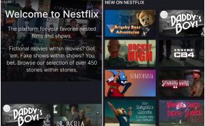 FOTO: Screenshot / Nestflix - platforma koja skuplja druge filmove i emisije koje se nađu unutar drugih filmova