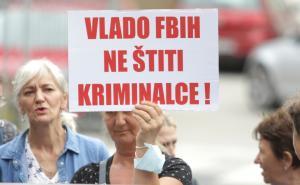 Foto: Dž. K. / Radiosarajevo.ba / Protesti radnika "Zraka" u Sarajevu