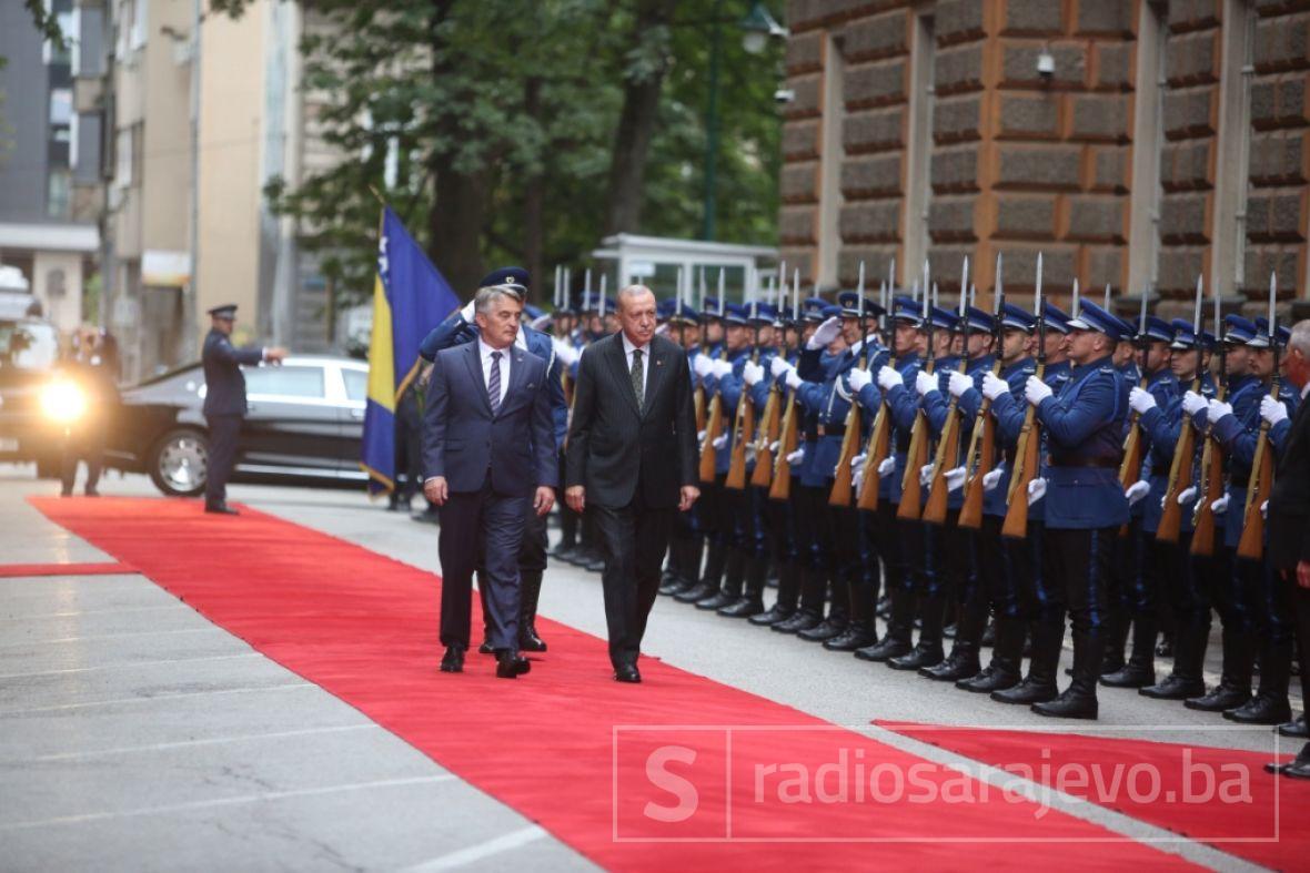 Foto: Dž. K. / Radiosarajevo.ba/Doček turskog predsjednika u Sarajevu