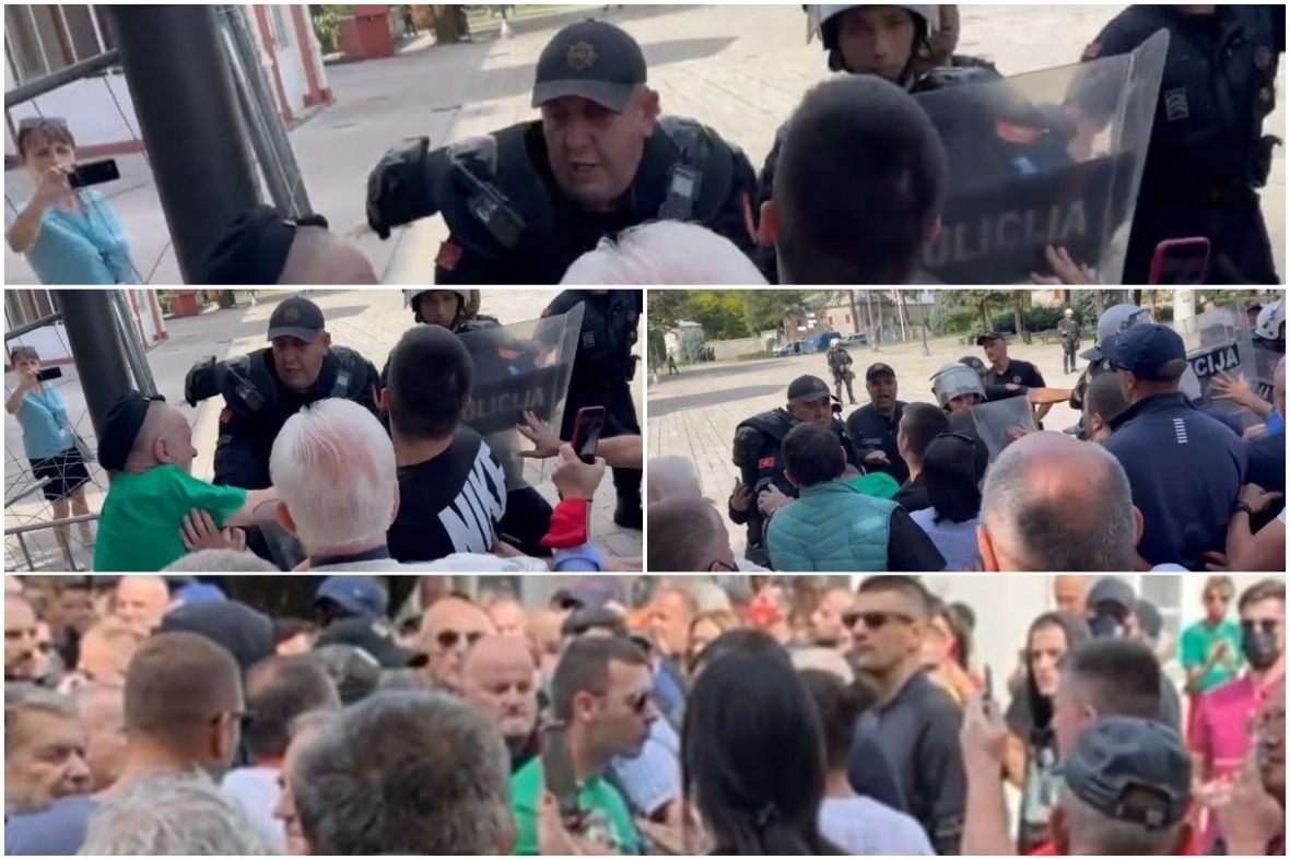 FOTO: Screenshot/Incident na ulazu manastir u Cetinju