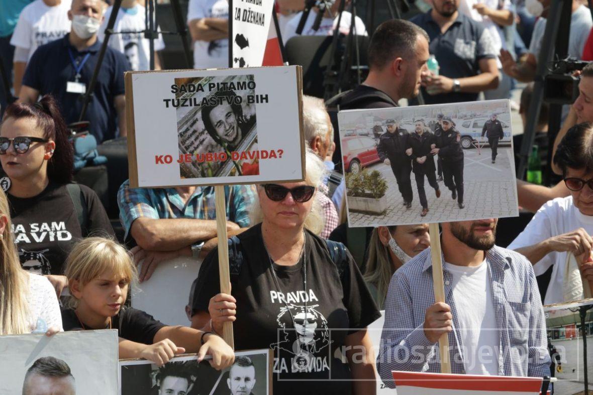 Foto: Dž. K. / Radiosarajevo.ba/Protesti u Sarajevu