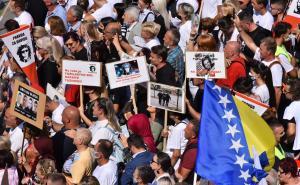 Foto: A. K. /Radiosarajevo.ba / Prizori s protesta u Sarajevu
