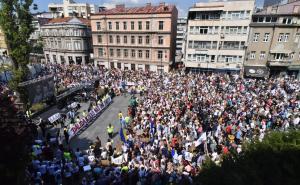 Foto: A.K./Radiosarajevo.ba / Fotografije sa protesta Dženan Memić 