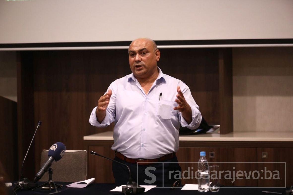 Foto: A. K. /Radiosarajevo.ba/Palestinski novinar Safwat Al Kahlout održao predavanje na AJB DOC festivalu u Sarajevu