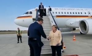 FOTO: Screenshot / Vučić dočekao Merkel u Beogradu