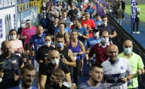 Foto: Dž. K. / Radiosarajevo.ba / Dečki u plavom organizirali na Grbavicu fantastičnu utrku