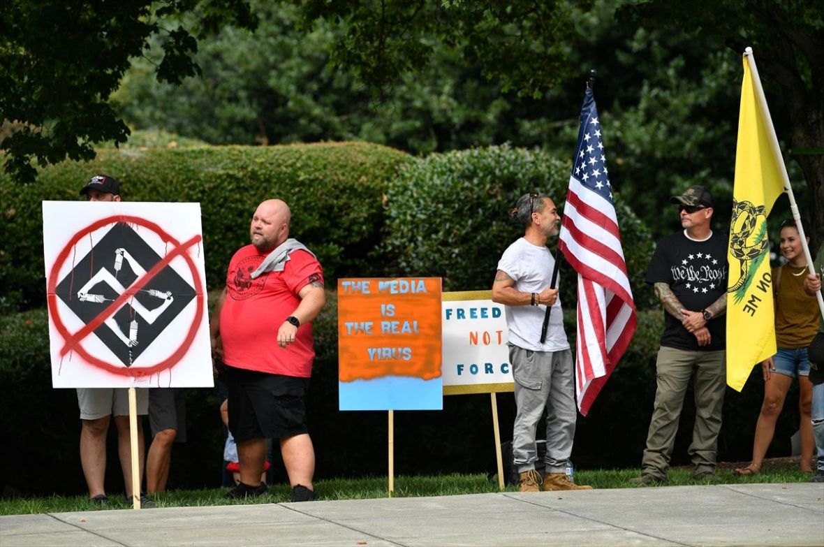 Foto: AA/Protest antivaksera u Sjevernoj Karolini