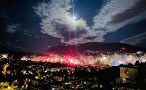 FOTO: Radiosarajevo.ba / Spektakularan vatromet u Sarajevu povodom 100. rođendana Željezničara 