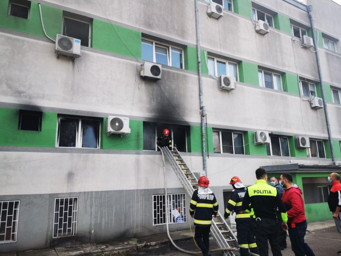 Foto: Twitter/Bolnicu u rumunskom gradu Constanti zahvatio požar