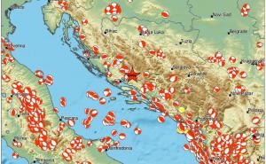 Foto: EMSC / Zemljotres nedaleko do Splita