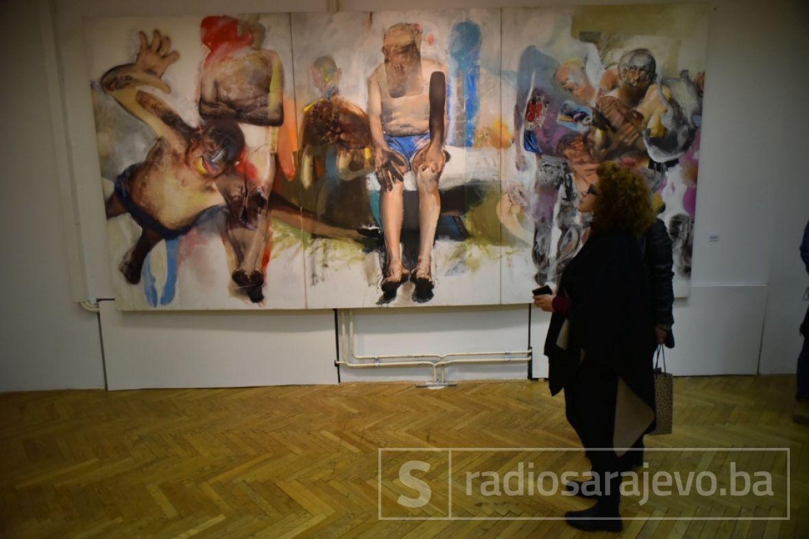 Foto: A. K. /Radiosarajevo.ba/Otvorena samostalna izložba slikara Marka Kusmuka