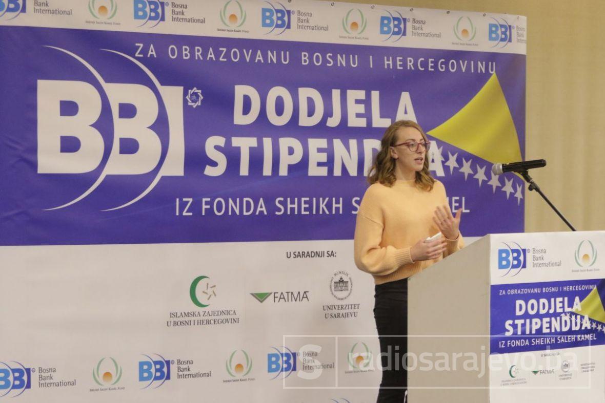 Foto: Dž. K. / Radiosarajevo.ba/Dodijeljene stipendije BBI banke za učenike i studente