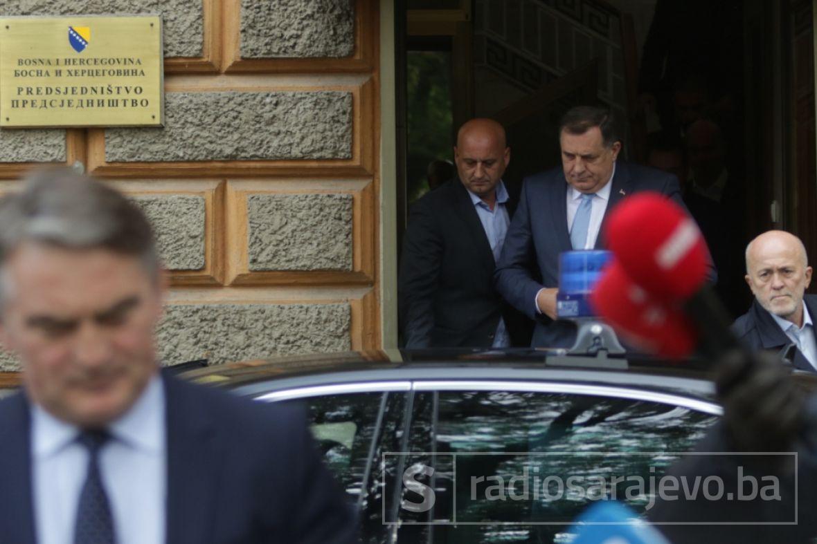 Foto: Dž. K. / Radiosarajevo.ba/Dodik napušta Predsjedništvo BiH nakon sjednice