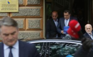 Foto: Dž. K. / Radiosarajevo.ba / Dodik napušta Predsjedništvo BiH nakon sjednice