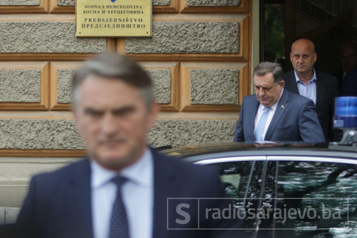 Foto: Dž. K. / Radiosarajevo.ba/Dodik napušta Predsjedništvo BiH nakon sjednice