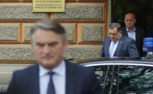 Foto: Dž. K. / Radiosarajevo.ba / Dodik napušta Predsjedništvo BiH nakon sjednice