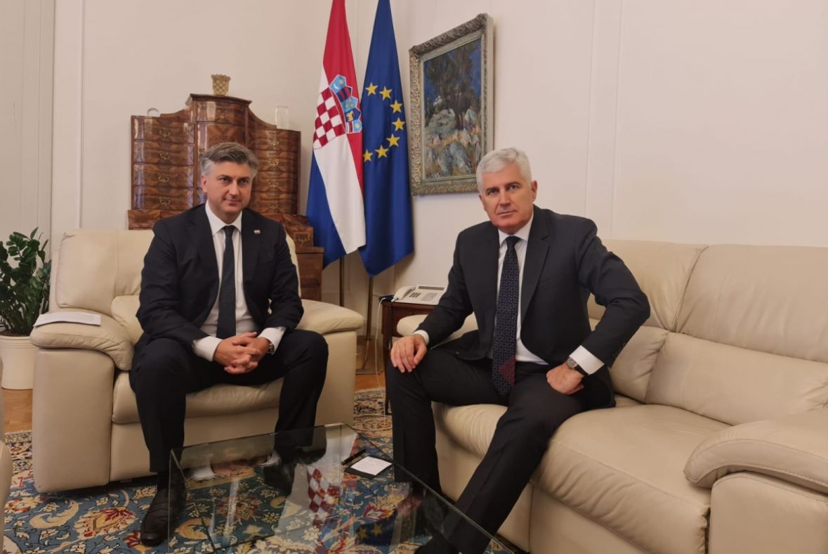 Foto: HDZ BiH/Plenković i Čović razgovarali u Zagrebu