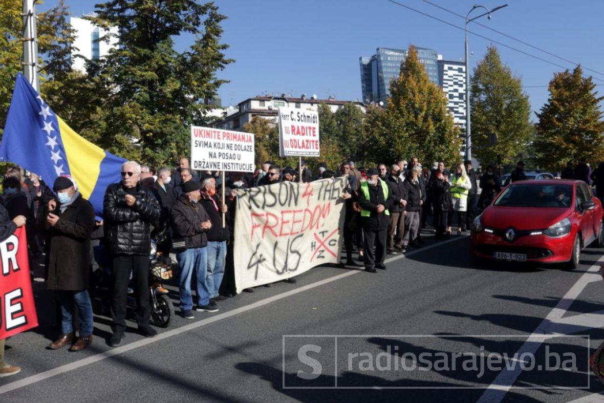 Foto: Dž. K. / Radiosarajevo.ba/Građani protestovali u Sarajevu