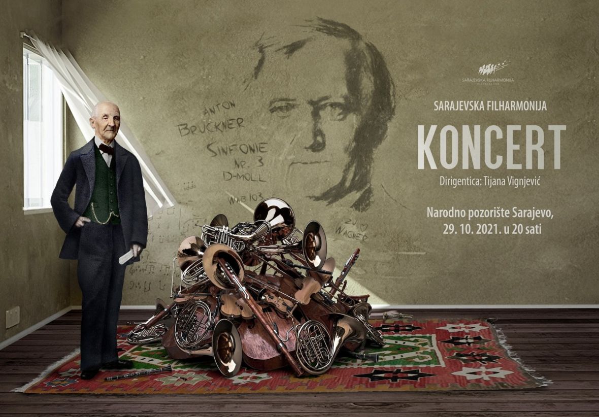 Oficijelni vizual/ Plakat za koncert Sarajevske filharmonije