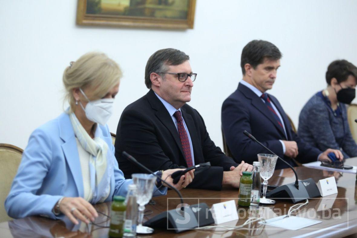 Foto: Dž. K. / Radiosarajevo.ba/Palmer stigao na razgovor s članovima Predsjedništva BiH