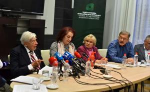 Foto: A. K. /Radiosarajevo.ba / Predstavnici organizacija VKBI, HNV, SGV i Foruma parlamentaraca