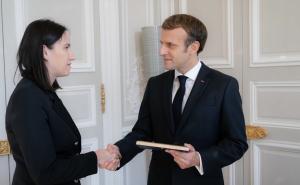 Foto: Grad Sarajevo / Benjamina Karić i Emmanuel Macron