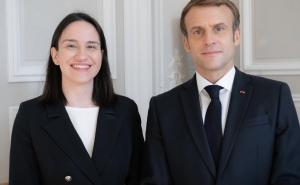 Foto: Grad Sarajevo / Benjamina Karić i Emmanuel Macron