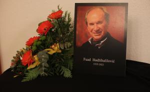 Foto: Dž. K. / Radiosarajevo.ba /  Komemorativna izložba posvećena Fuadu Fuki Hadžihaliloviću