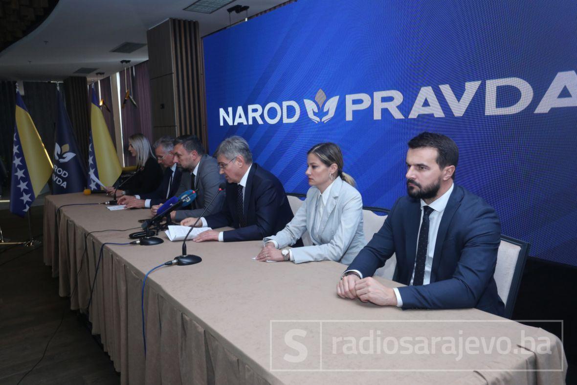 Foto: Dž. K. / Radiosarajevo.ba/S konferencije za medije Naroda i pravde