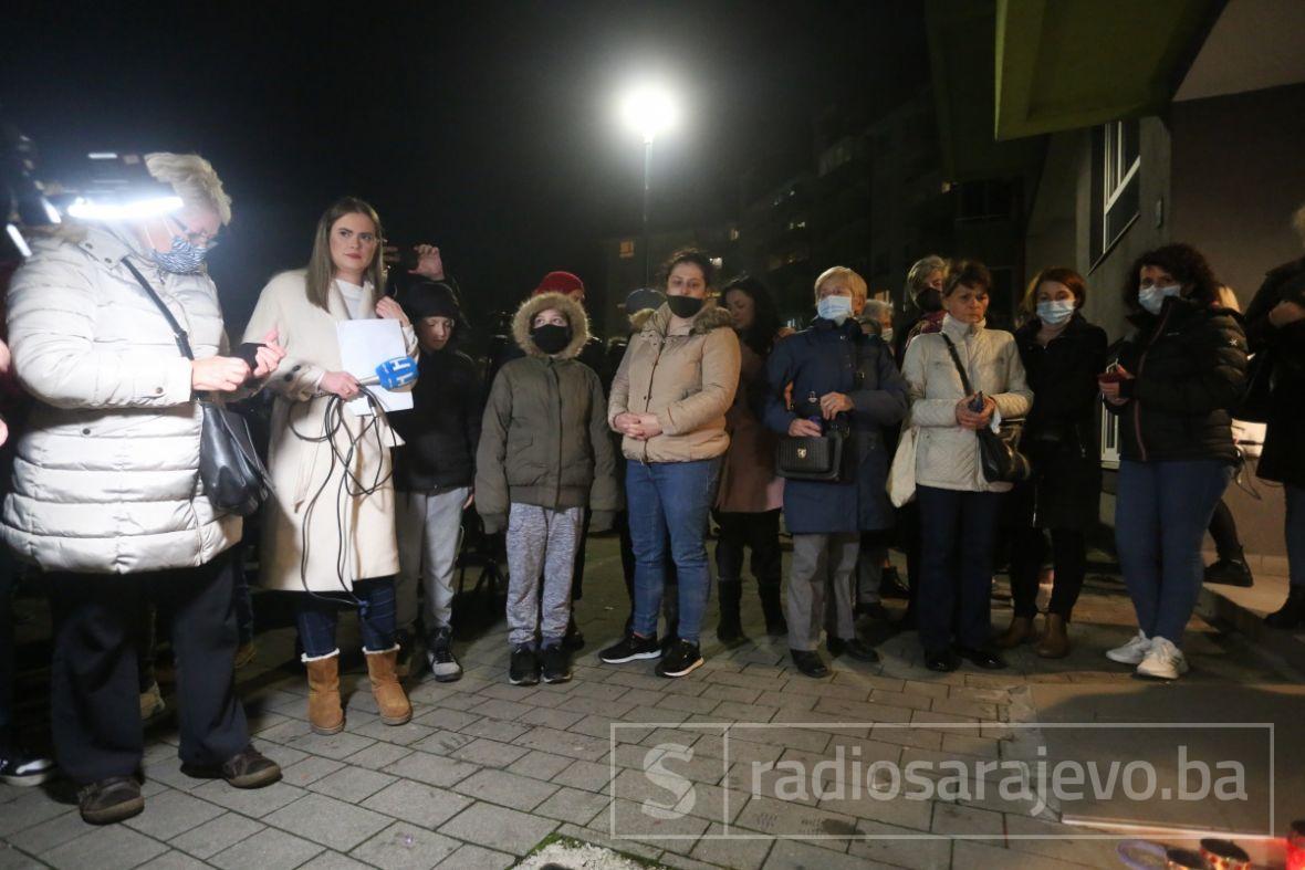 Foto: Dž. K. / Radiosarajevo.ba/Protesti na Dobrinji