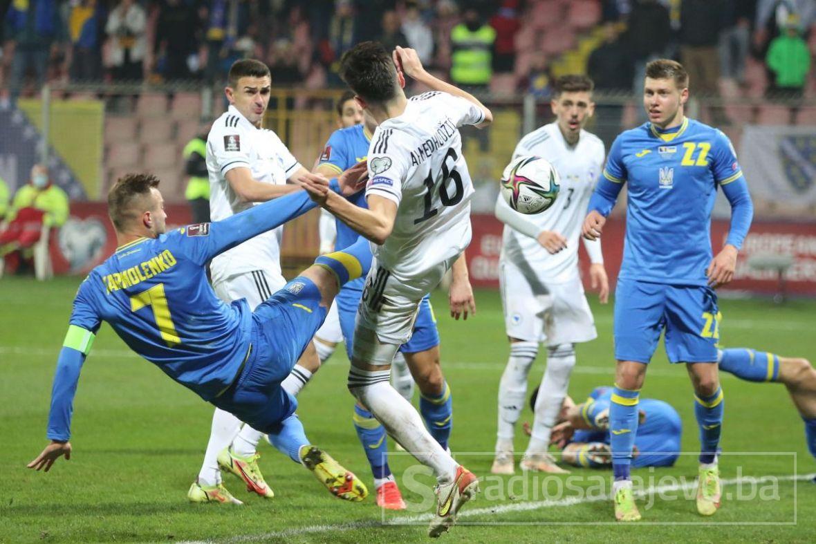 Foto: Dž. K. / Radiosarajevo.ba/Detalji s utakmice BiH - Ukrajina 