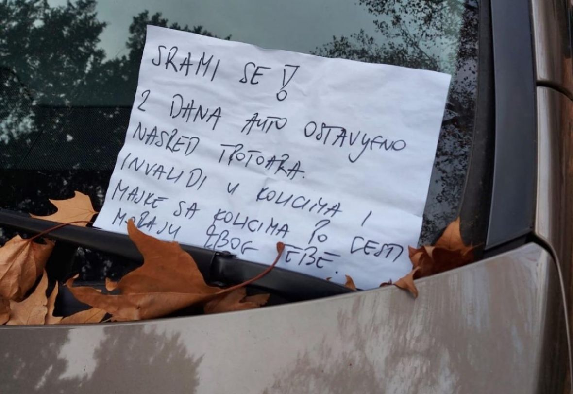Poruka za vozača u Mostaru - undefined