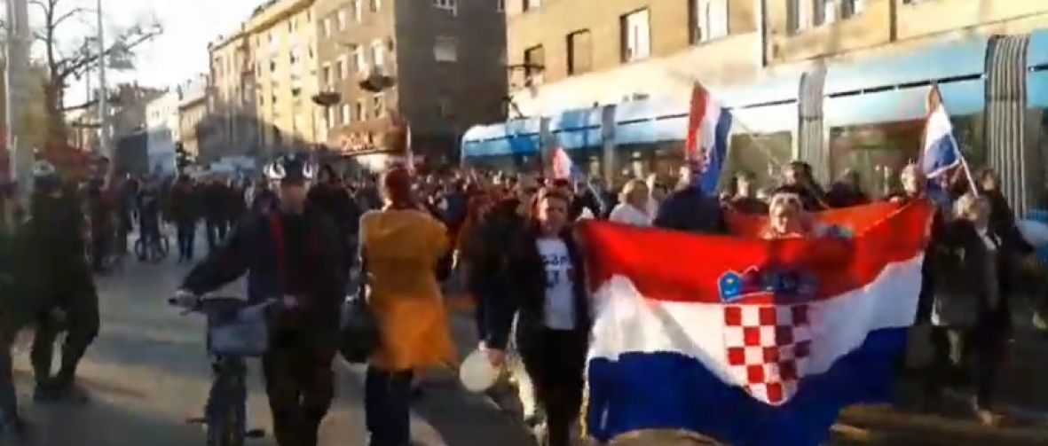 Foto: Screenshot/ Jutarnji list/Protesti u Zagrebu