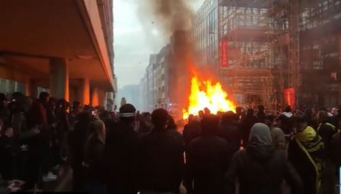 Twitter/Screenshot/Neredi u Bruxellesu 